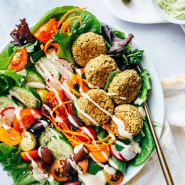 Baked Falafel Salad