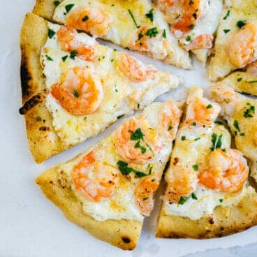 Shrimp pizza